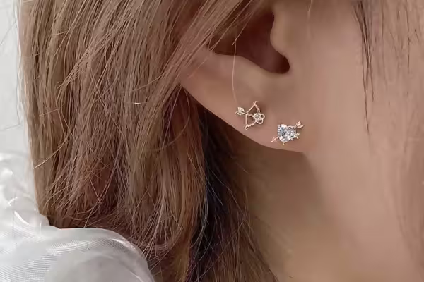 925銀針×愛神之箭×不對稱耳環