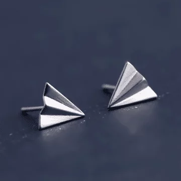 925銀針&times;紙飛機&times;耳針