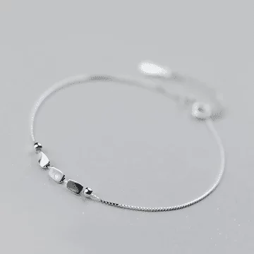 925銀飾&times;不規則三角立方&times;手鍊