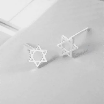 925銀針&times;六芒星&times;耳針