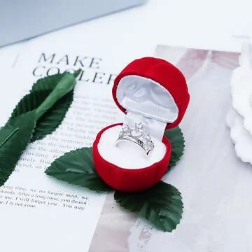 玫瑰花&times;適用戒指/小耳釘&times;絨布盒