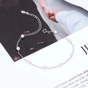 925銀飾&times;簡約珍珠&times;手鍊
