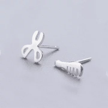 925銀針×剪刀梳子×耳針