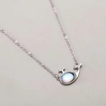 925銀飾&times;鯨魚噴水&times;鎖骨項鍊