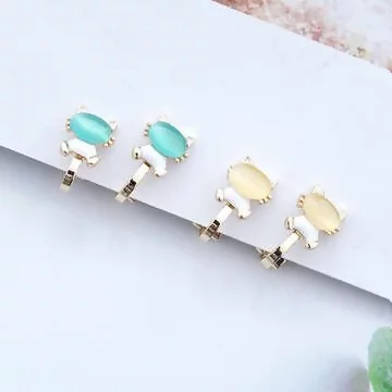 是在HELLO貓&times;三角耳夾&times;共二色