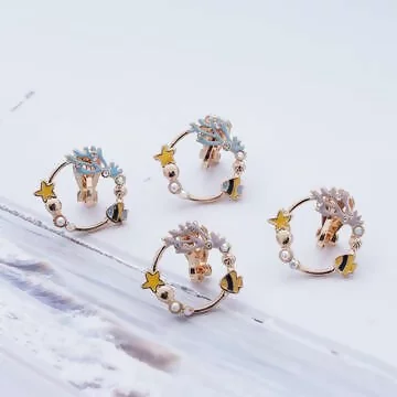 珊瑚海與魚&times;三角耳夾&times;共二色