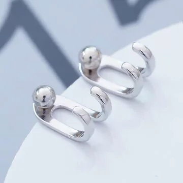 925銀針×雙線掛勾×後掛式耳針