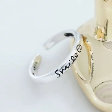 925銀飾×微笑smile×開口戒指