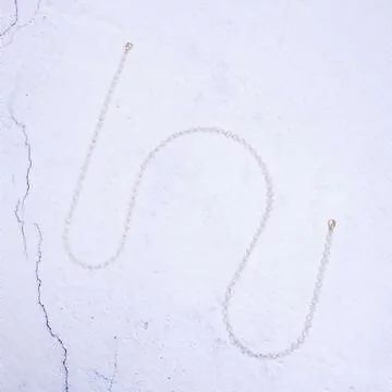 晶透水晶串珠&times;口罩防丟項鍊