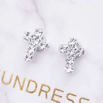 晶鑽十字架&times;磁吸耳夾/裝飾小物