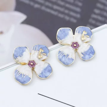 紫羅蘭小蜻蜓&times;耳環