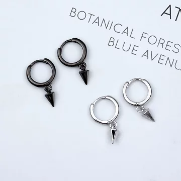 個性錐型幾何&times;吊墜耳扣&times;共二色