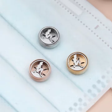 美人魚&times;口罩薰香磁釦&times;附八片綿芯&times;共三色