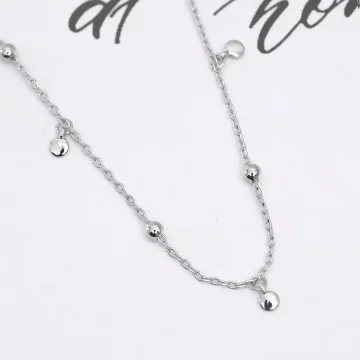 925銀飾&times;極簡小圓珠&times;鎖骨項鍊