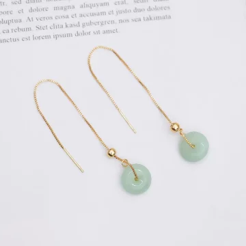 平安扣&times;吊墜耳線