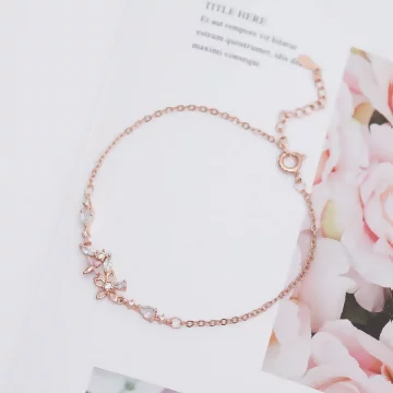 百花爭豔×手鍊×玫瑰金
