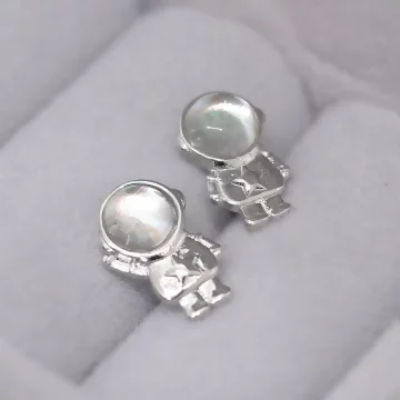 925銀針&times;月光太空人&times;耳環