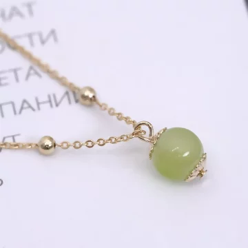 古典綠珠&times;鎖骨項鍊