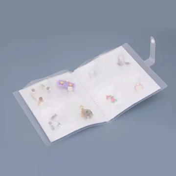 首飾書頁收納冊&times;160位四宮格&times;1入（不含夾鍊袋/飾品）