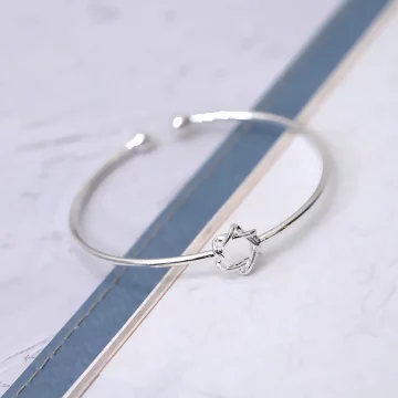 925銀飾&times;六芒星&times;開口手環