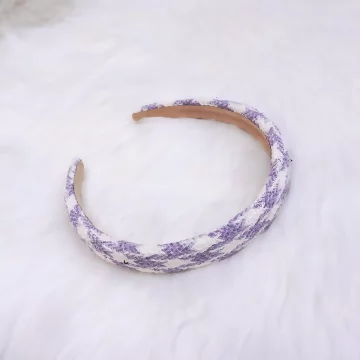 毛呢芋紫×髮箍×大千鳥