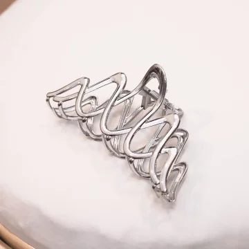 銀色雙波浪&times;鯊魚夾