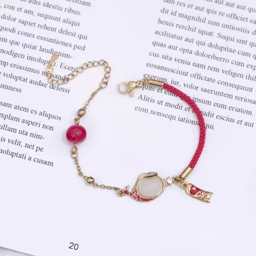 錦鯉符&times;紅繩手鍊