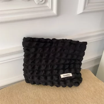 泡芙雲朵包&times;化妝包&times;黑色