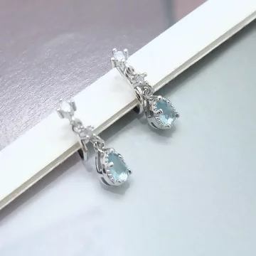 小宮廷典雅滴鑽&times;蚊香盤U型耳夾