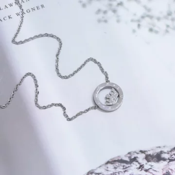 316鋼飾&times;皇冠之心&times;鎖骨項鍊&times;銀色