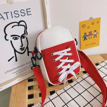 經典帆布鞋&times;斜背包&times;紅色