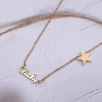 316鋼飾×Lucky好幸運×鎖骨項鍊×金色