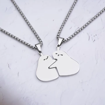 316鋼飾&times;貼貼小可愛&times;姐妹閨蜜情侶項鍊組