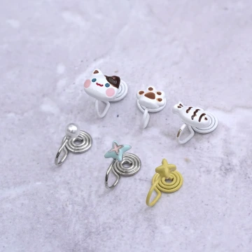 貓咪與雕魚燒×六套件單邊蚊香盤U型耳夾