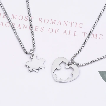 316鋼飾&times;愛的拼圖&times;姐妹閨蜜情侶項鍊組
