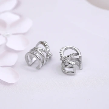 交叉多層次×U型耳骨夾