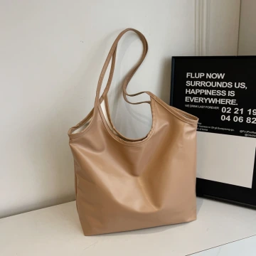 輕便單肩皮革×肩背包×卡其