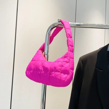 新月空氣包&times;肩背包&times;玫紅