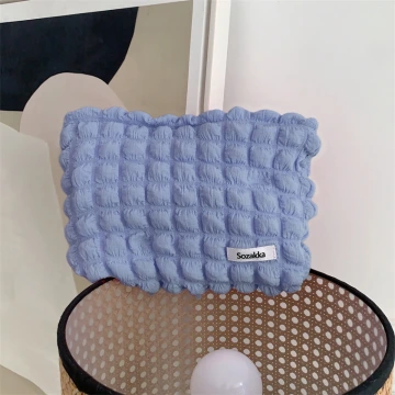 泡芙雲朵包&times;化妝包&times;藍紫