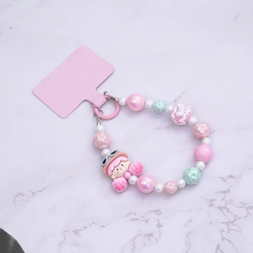 啦啦隊女孩的點心時間&times;手機腕帶掛繩&times;粉紅