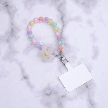 果凍小花朵×手機手提吊飾掛繩×彩色