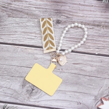 小清新貝殼織帶&times;手機手提吊飾掛繩&times;黃色