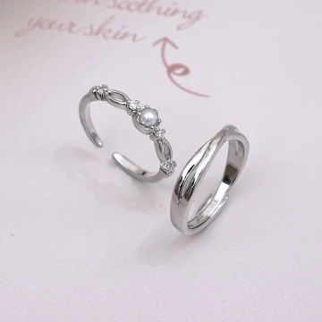 珍珠捧花×情侶對戒