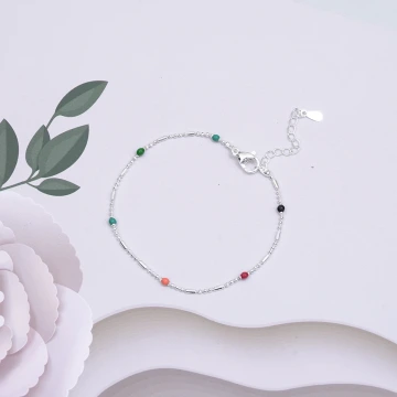 925銀飾×彩色豆豆×手鍊