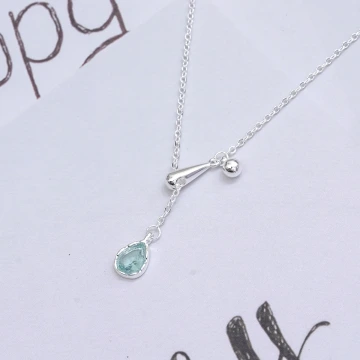 925銀飾&times;藍眼淚&times;鎖骨項鍊