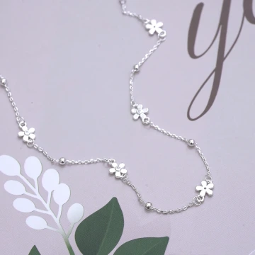 925銀飾&times;清新小花&times;鎖骨項鍊