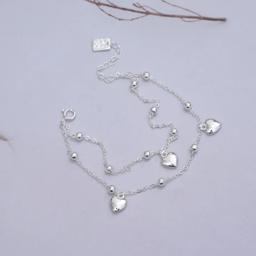 925銀飾&times;雙層愛心吊墜&times;手鍊