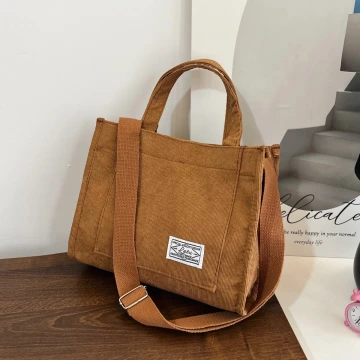 燈芯絨休閒小方包&times;斜背包&times;棕咖