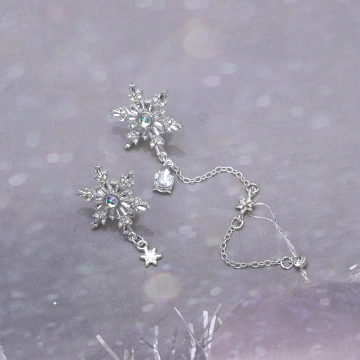 冰雪女王×不對稱三角耳夾