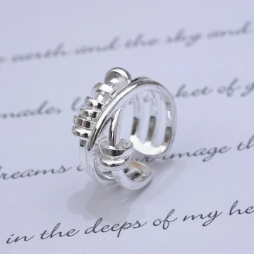 個性圓環算盤×開口戒指